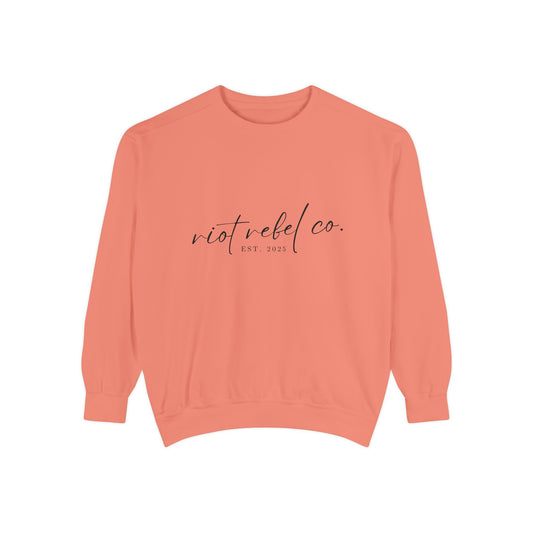 Unisex Garment-Dyed Sweatshirt - Riot Rebel Co. 2025 Edition