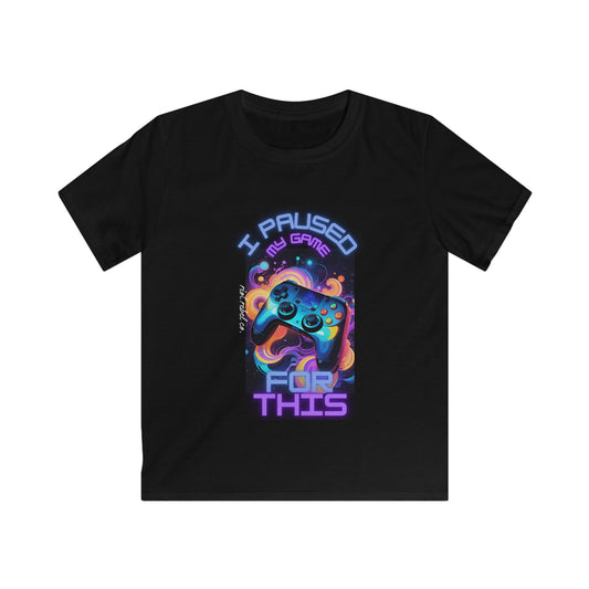Kids Gaming Tee - I Paused My Game For This