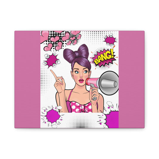 Pop Art Canvas Wall Art - Bold 'BANG!' Design