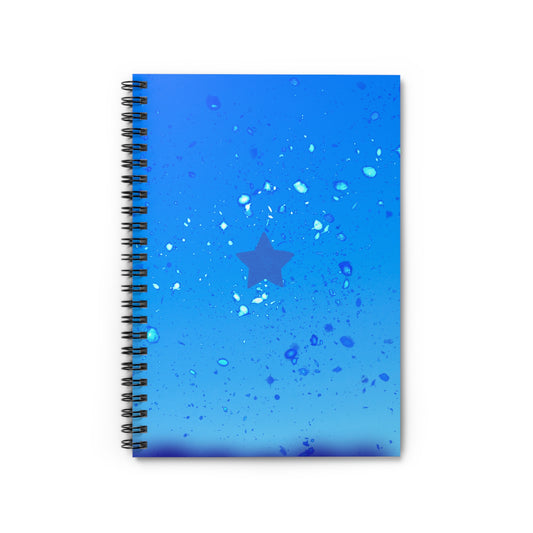 Ocean Blue Star Spiral Notebook