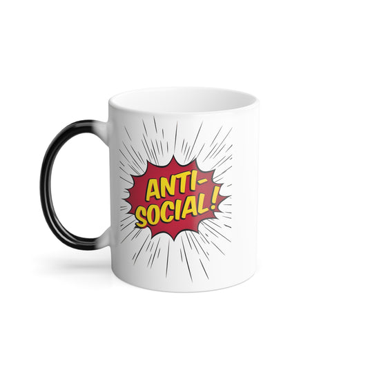 Color Morphing Mug -"Anti-Social"