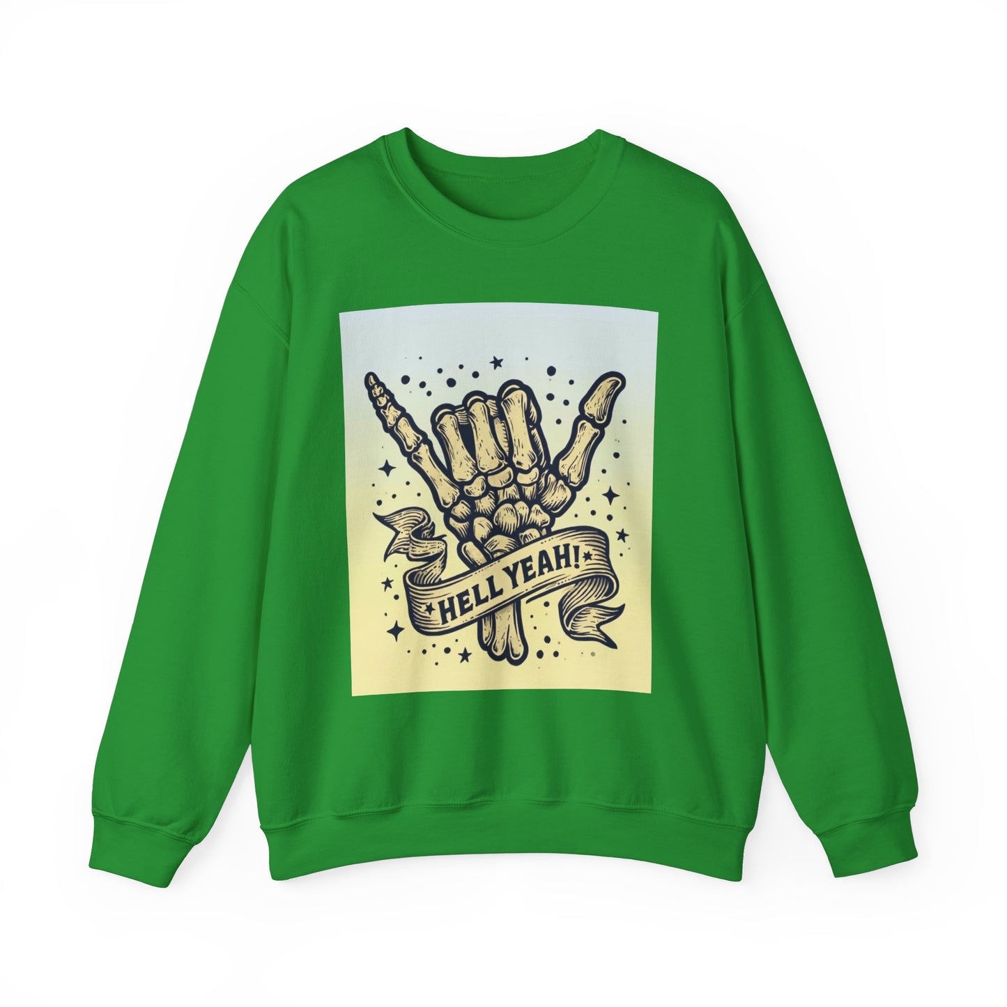 Rock On Skeleton Crewneck Sweatshirt - Unisex Heavy Blend™