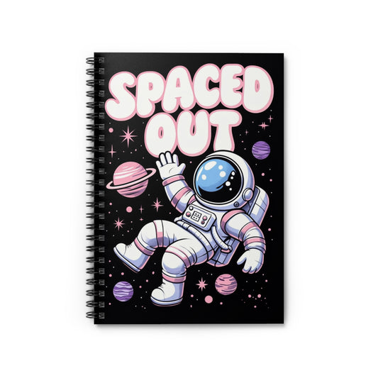 Spaced Out Spiral Notebook - Fun Astronaut Design