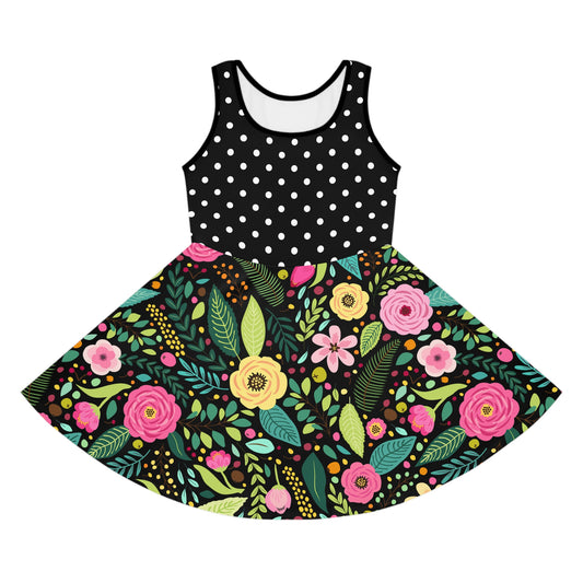 Girls' Floral Polka Dot - Matching Mom & Mini Me Dress