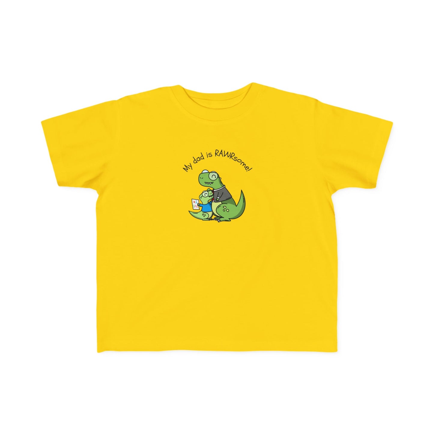 Toddler Tee Dinosaur 'My Dad is Rawrsome' Graphic Shirt