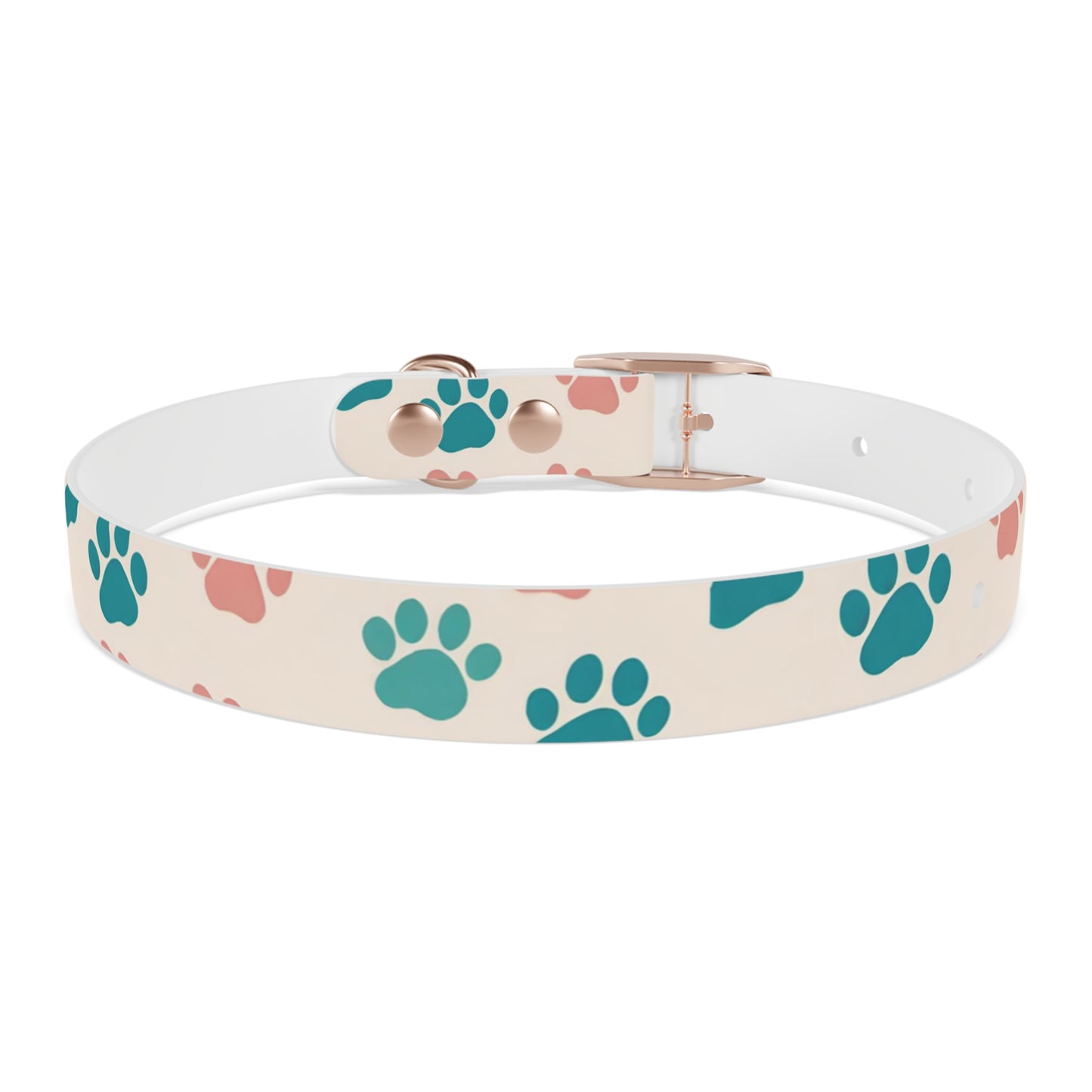 Colorful Paw Print Dog Collar - Stylish Pet Accessory for Dog Lovers