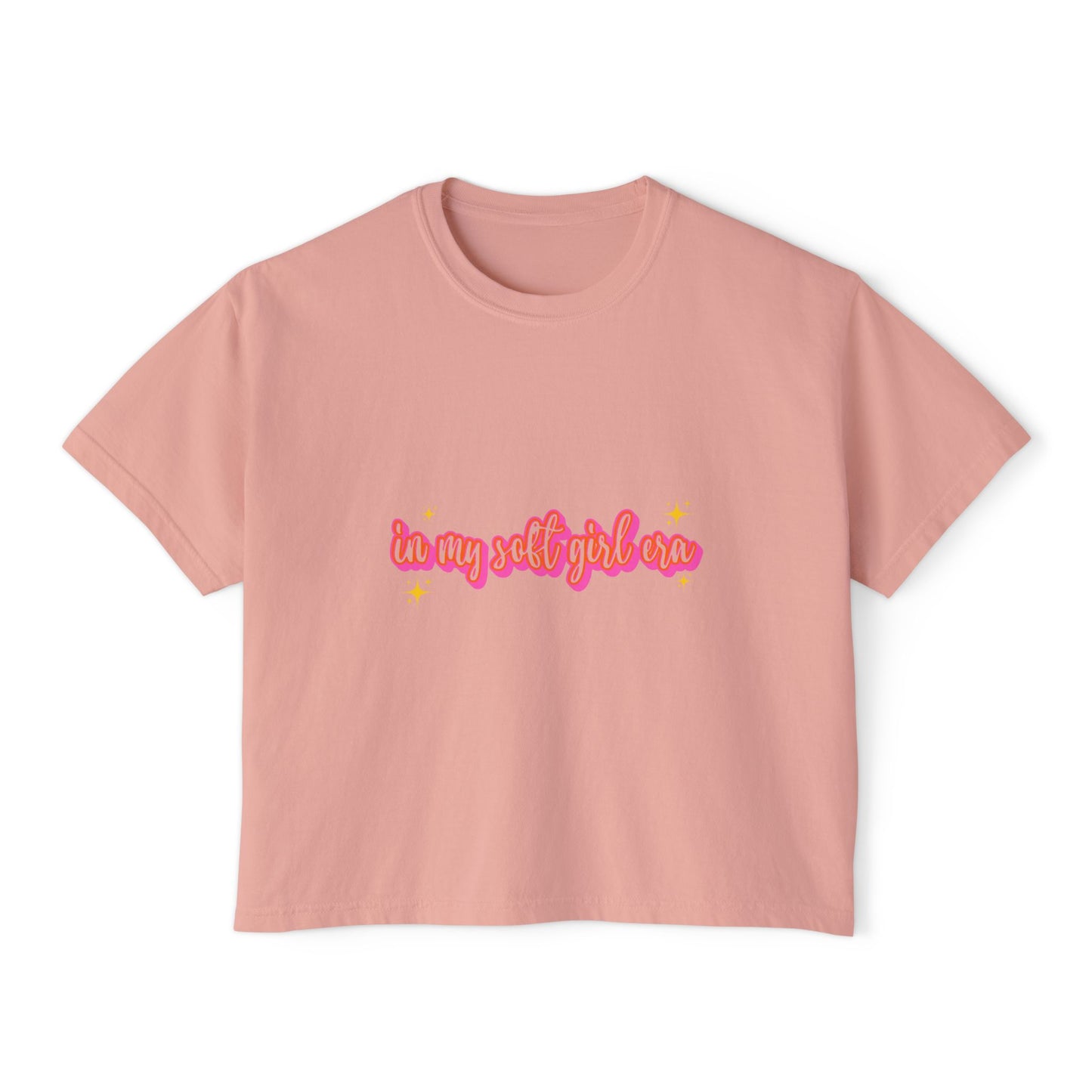 Women's Boxy Tee - 'In My Soft Girl Era' Casual Top