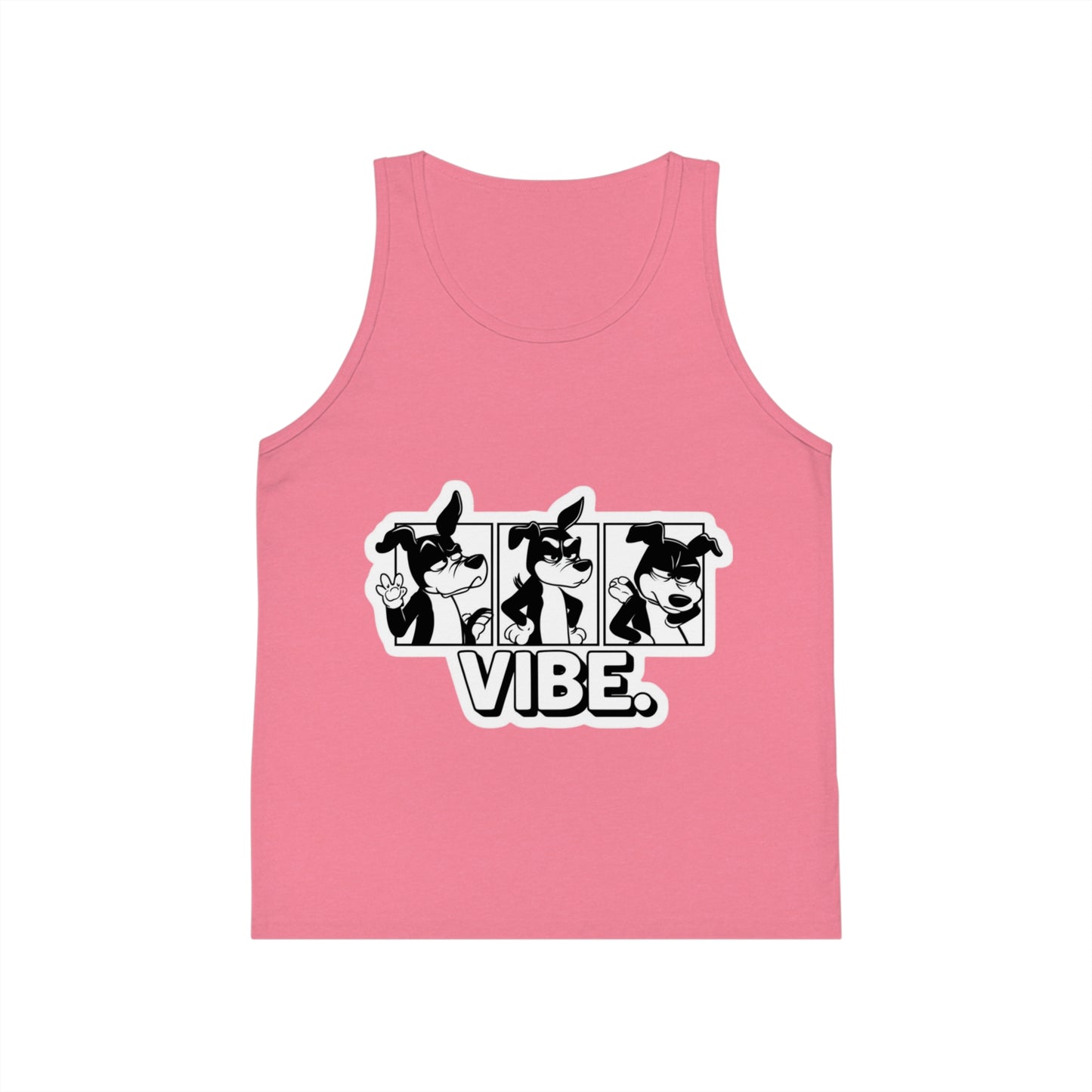 Kids' Jersey Tank Top - Fun Vibe Graphic for Summer Playtime