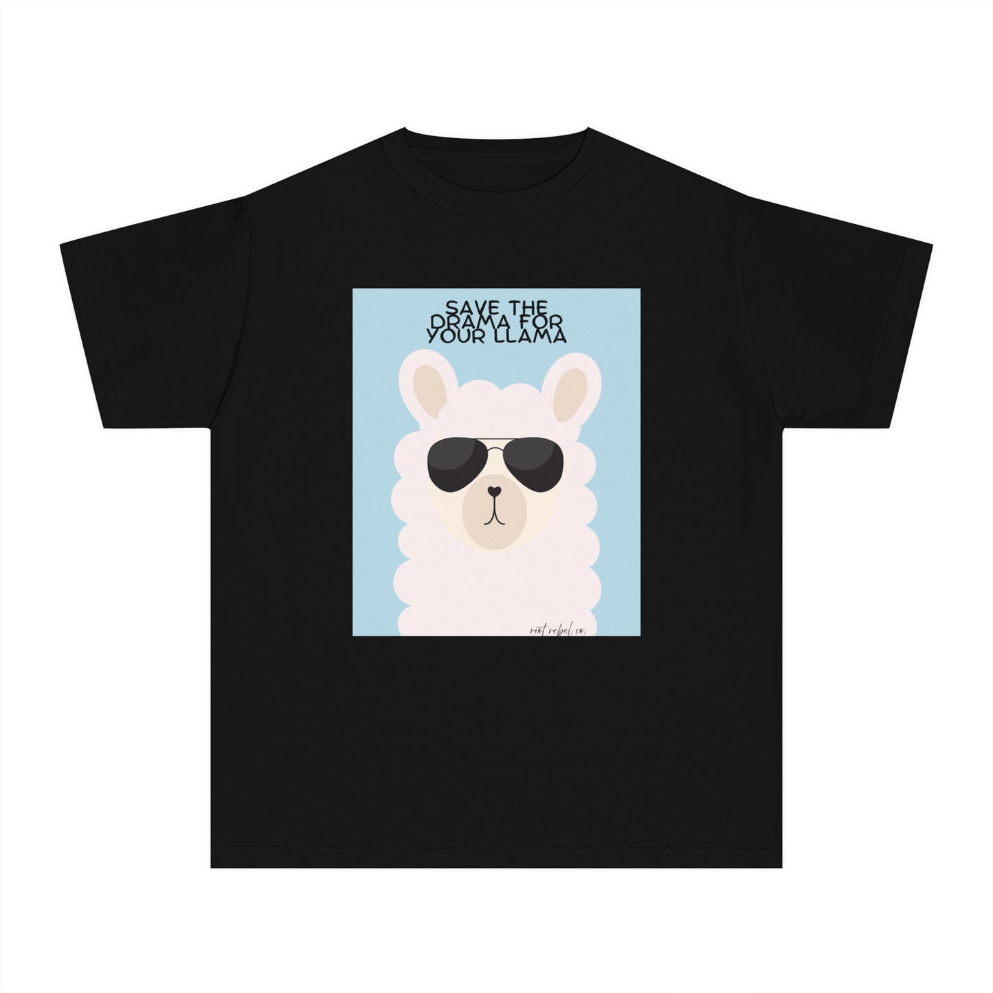 Youth Midweight Tee - Save the Drama for Your Llama