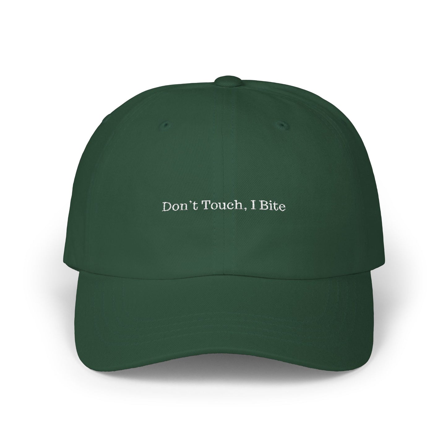 Funny Dad Cap - "Don't Touch, I Bite"