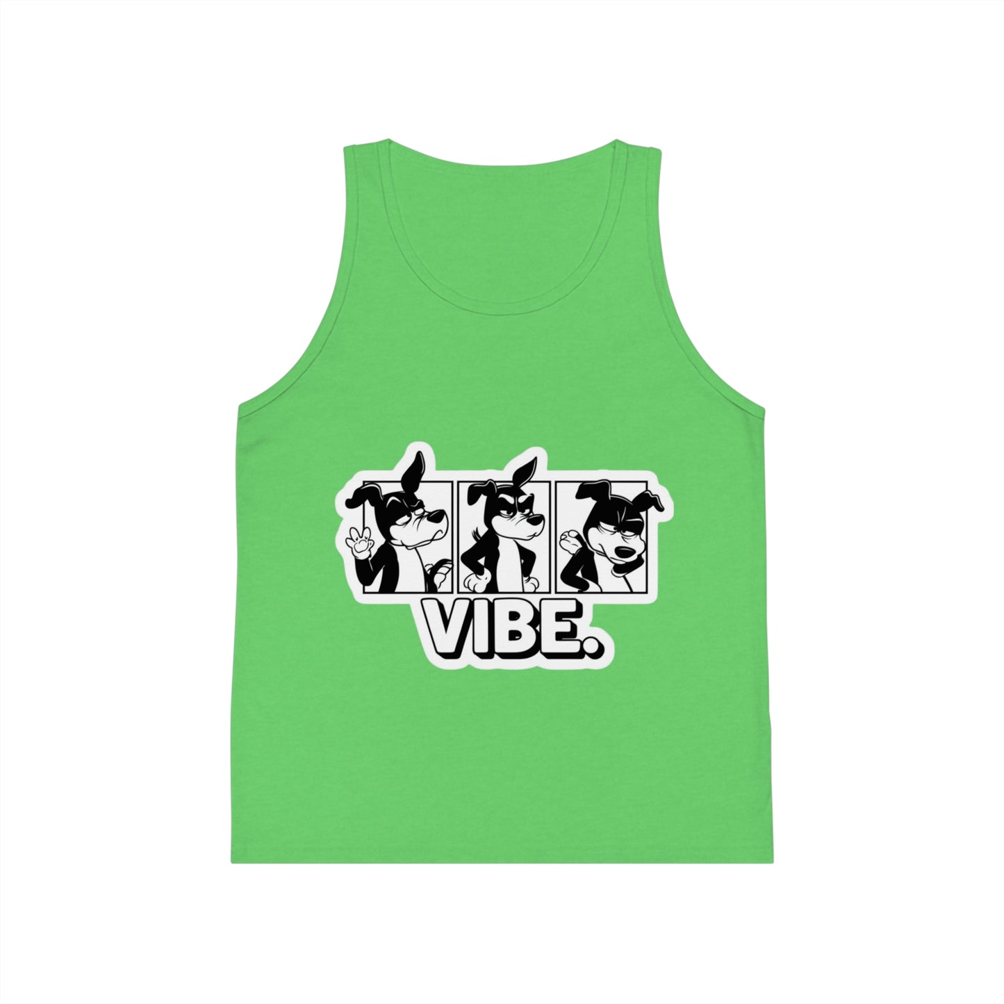 Kids' Jersey Tank Top - Fun Vibe Graphic for Summer Playtime