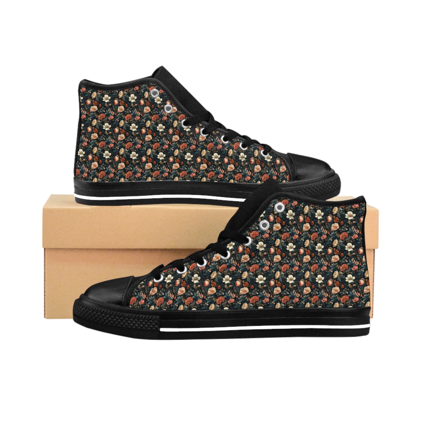 Vintage Floral Sneakers