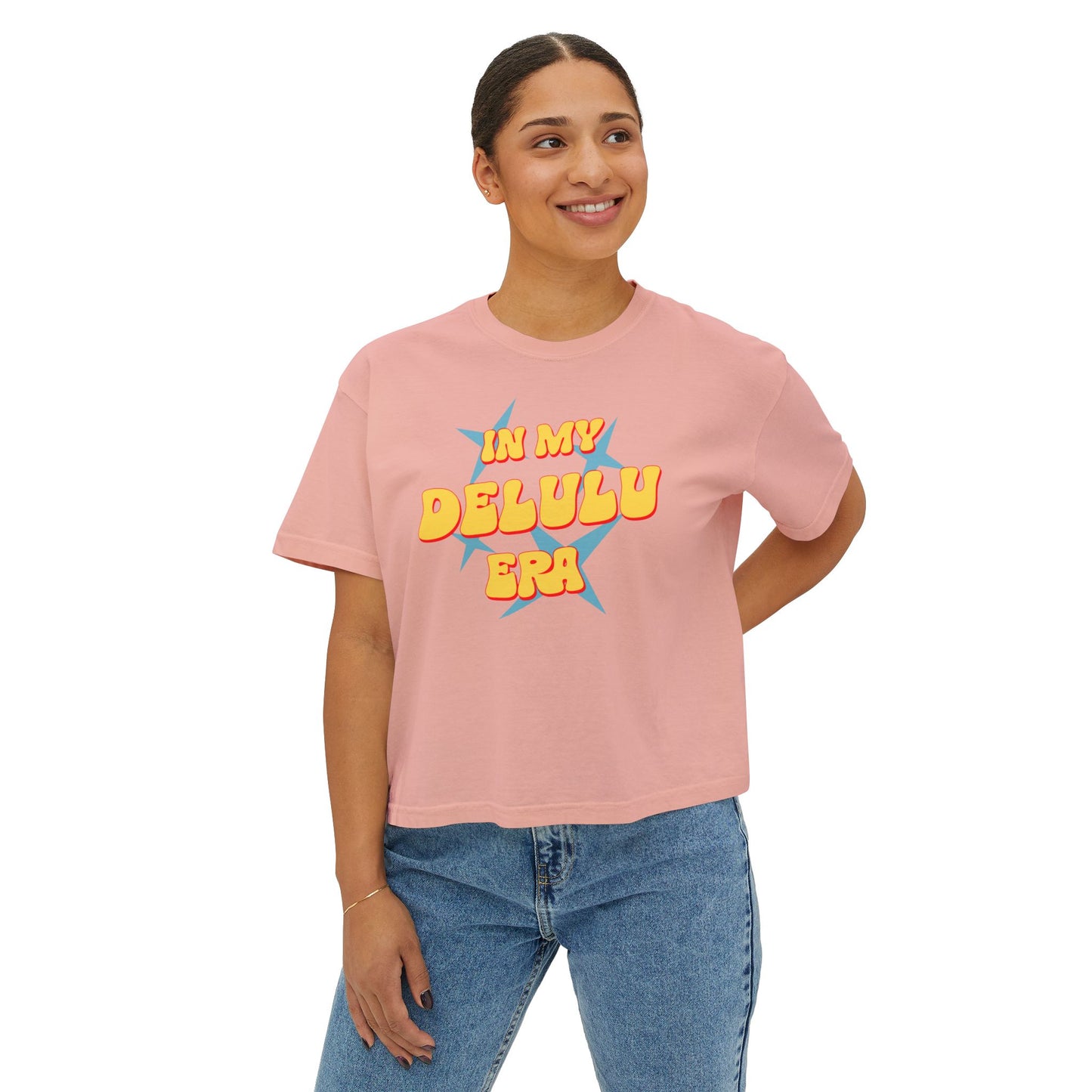 Boxy Tee - Quirky Women's In My Delulu Era Shirt