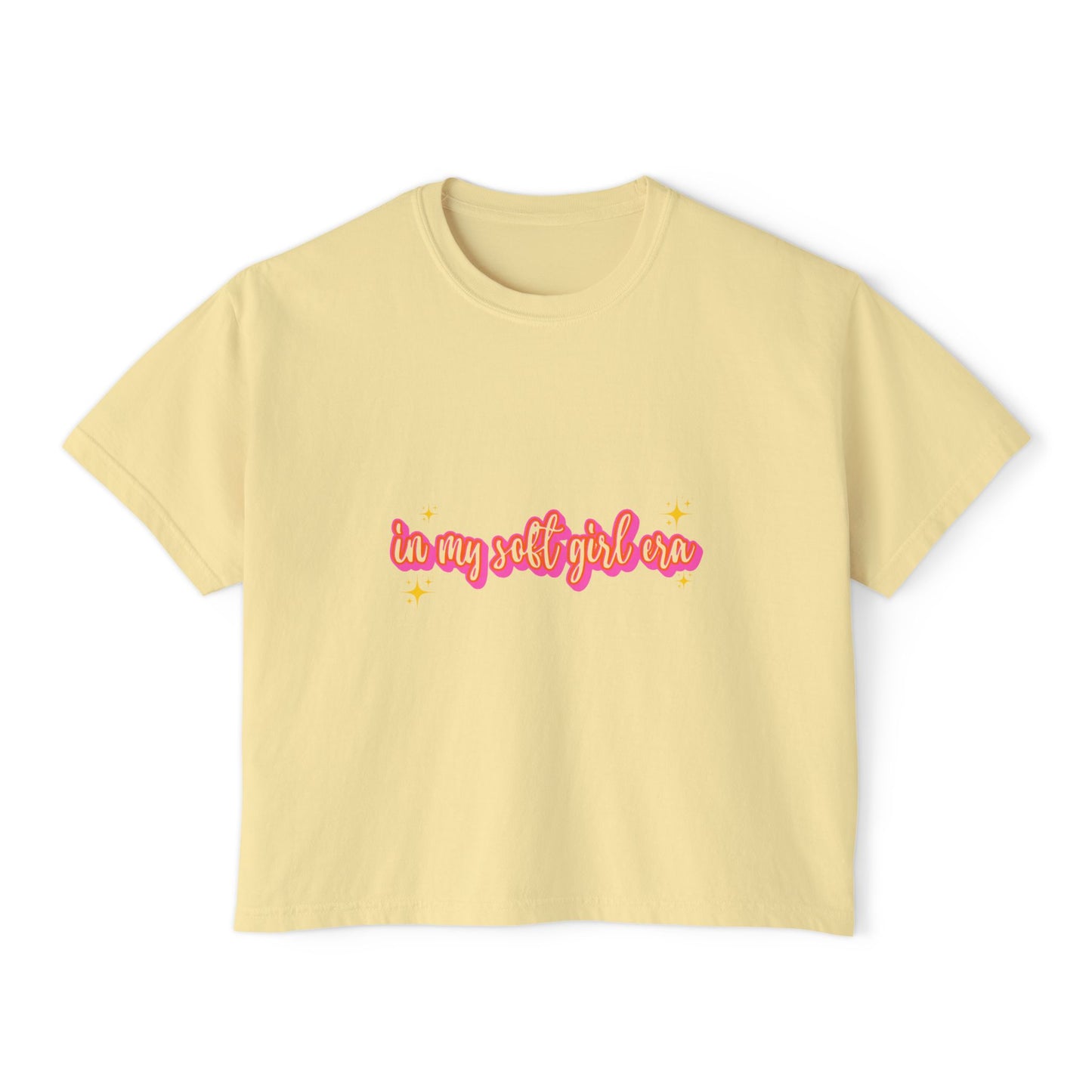 Women's Boxy Tee - 'In My Soft Girl Era' Casual Top