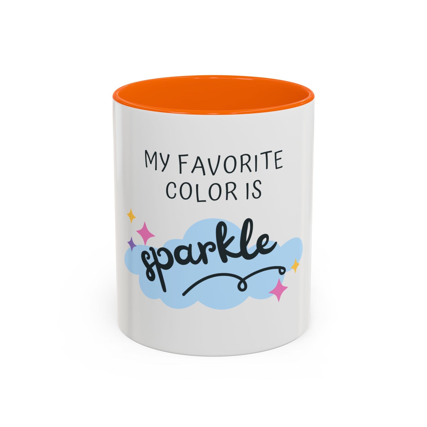 "My Favorite Color is Sparkle" Coffee Mug - Funny Cup for Glitter Lovers