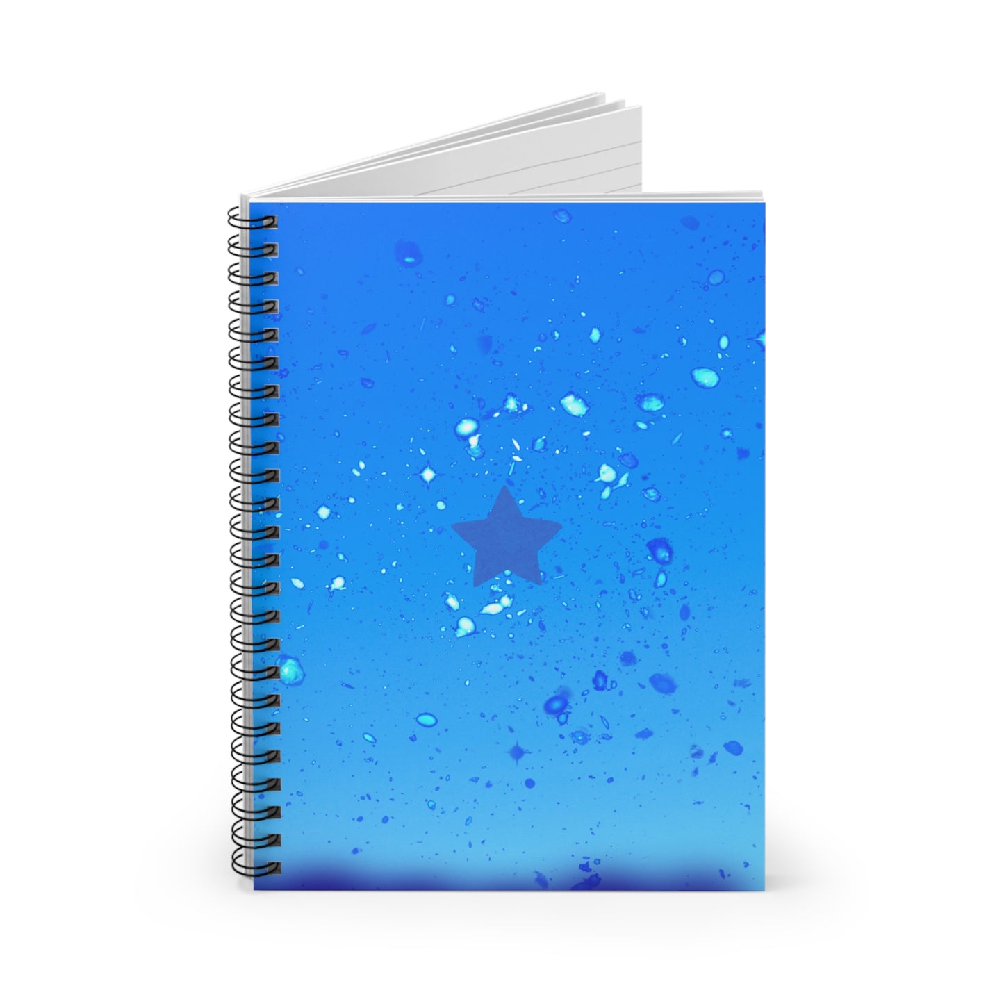Ocean Blue Star Spiral Notebook