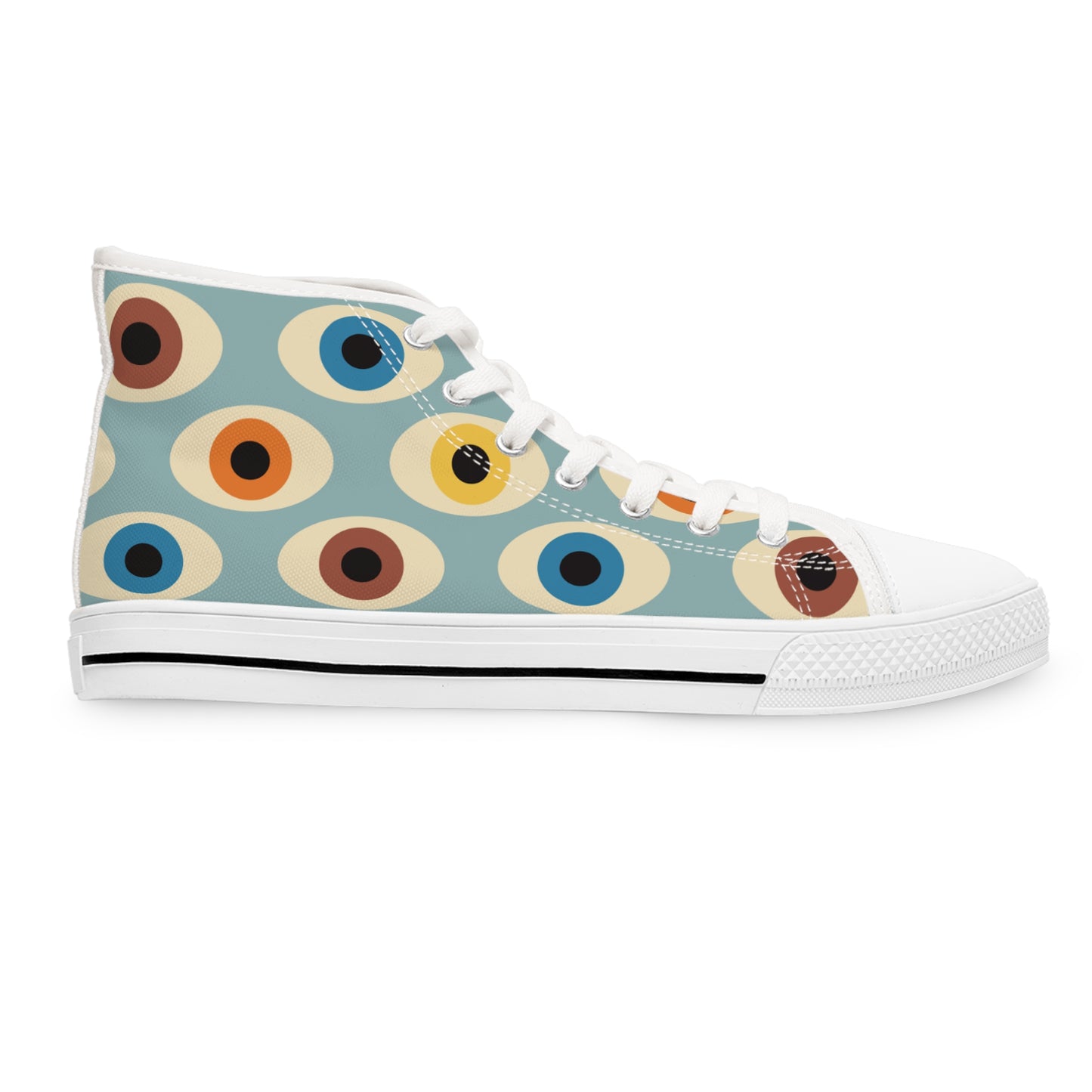 Retro Eye Pattern Sneakers