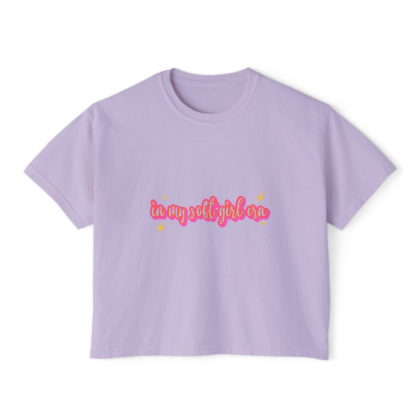 Women's Boxy Tee - 'In My Soft Girl Era' Casual Top