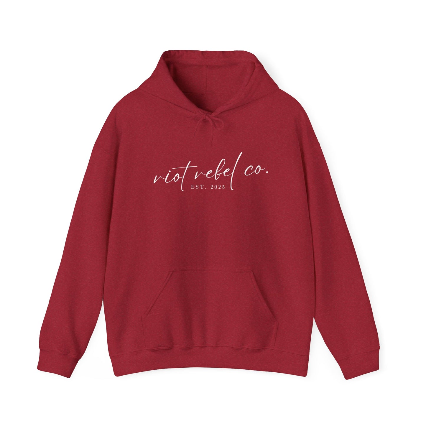 Hooded Sweatshirt Riot Rebel Brand Label Unisex Heavy Blend