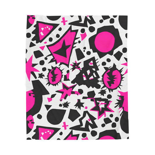 Punk Graphic Velveteen Plush Blanket