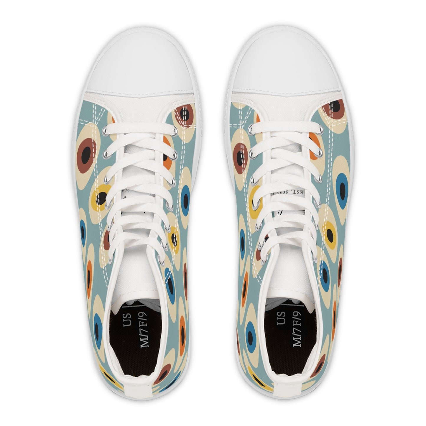 Retro Eye Pattern Sneakers