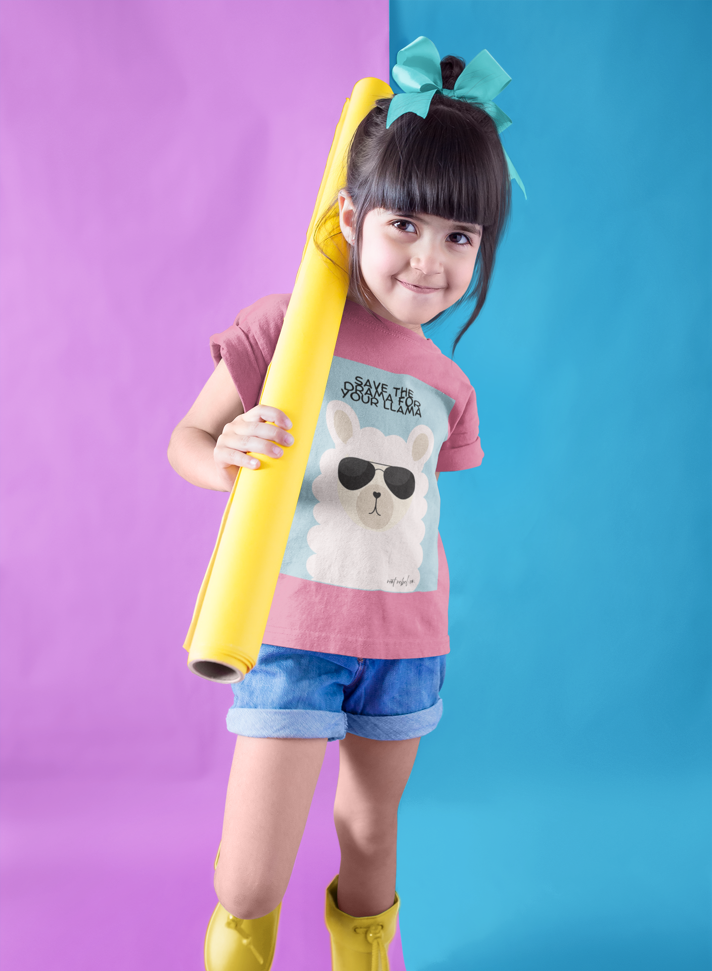 Youth Midweight Tee - Save the Drama for Your Llama