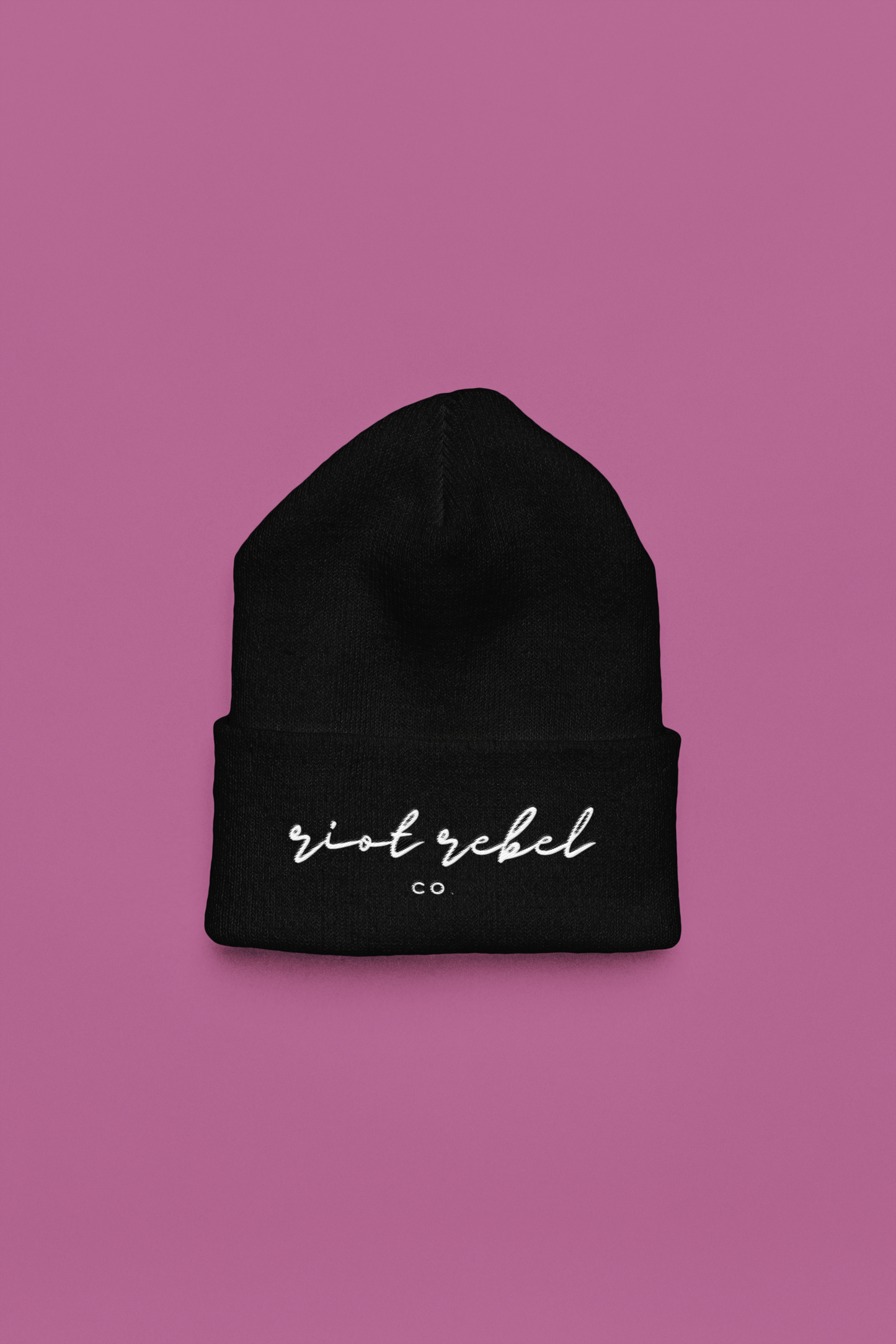 Cozy Embroidered Knit Beanie