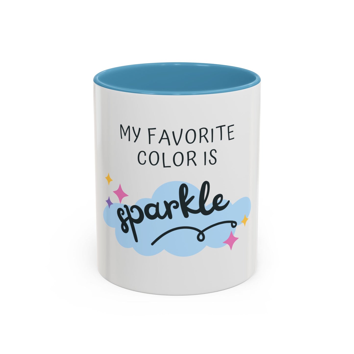 "My Favorite Color is Sparkle" Coffee Mug - Funny Cup for Glitter Lovers