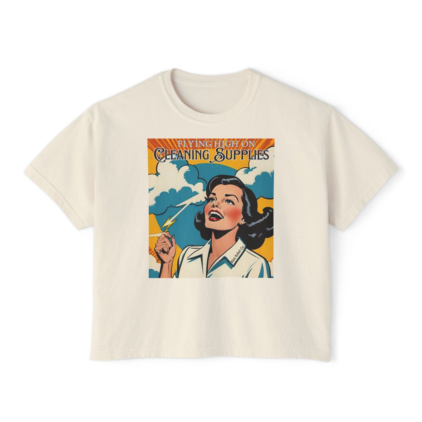 Retro Flying High Women's Boxy Tee