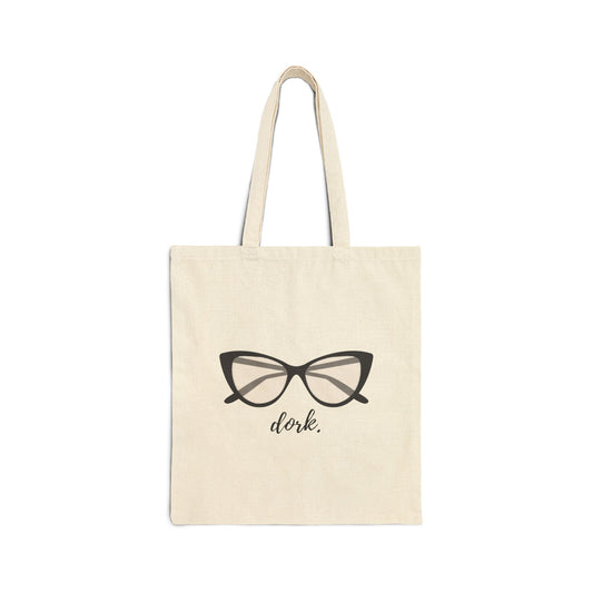 Dork Glasses Cotton Canvas Tote Bag