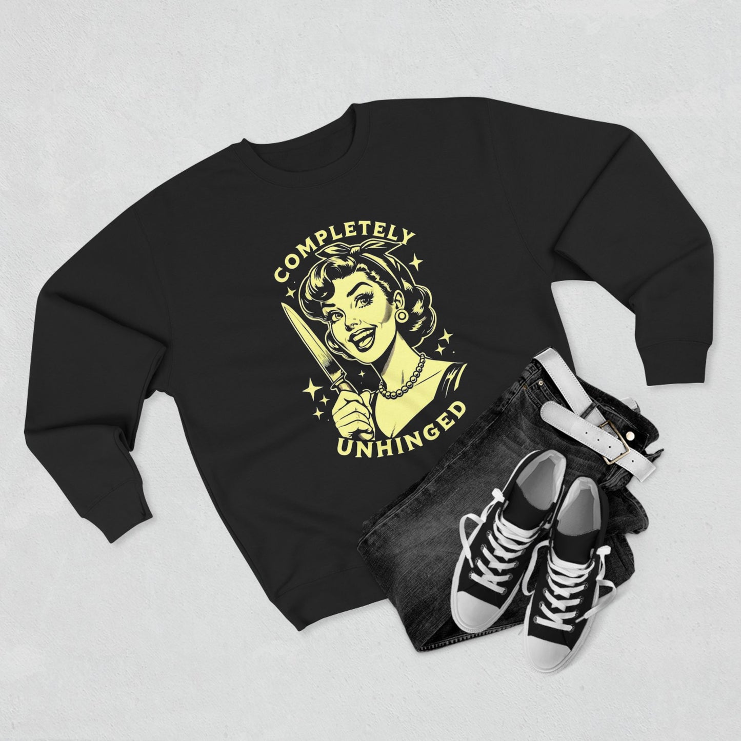 Completely Unhinged Unisex Crewneck Sweatshirt