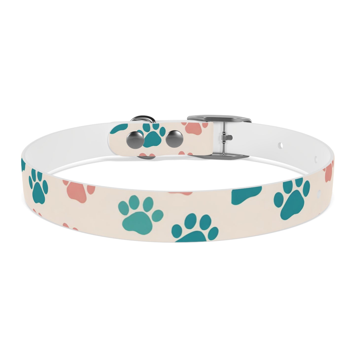 Colorful Paw Print Dog Collar - Stylish Pet Accessory for Dog Lovers