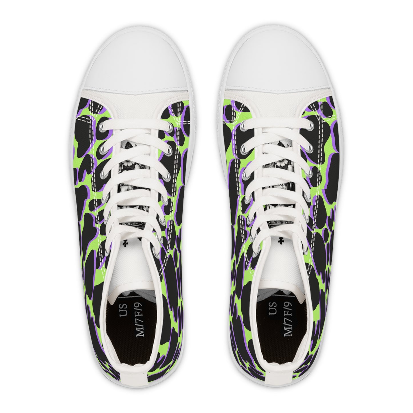 Colorful Cow Print Sneakers