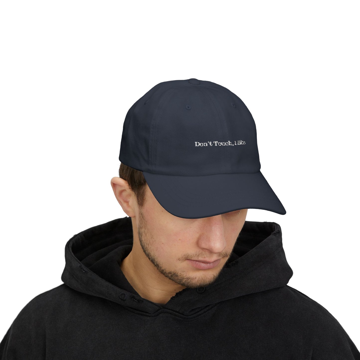Funny Dad Cap - "Don't Touch, I Bite"