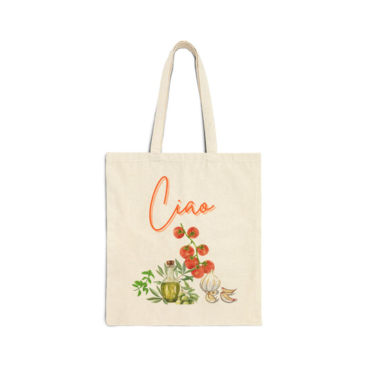 Ciao Cotton Canvas Tote Bag