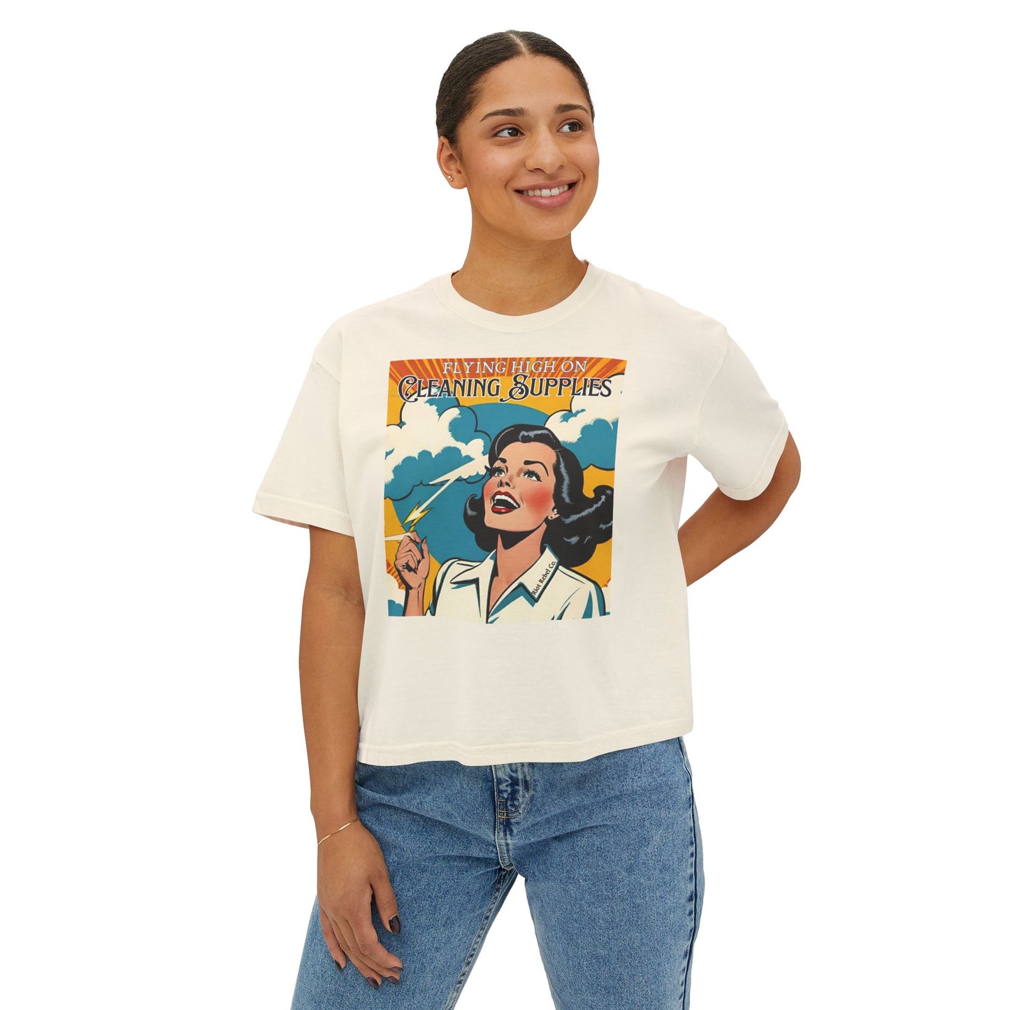 Retro Flying High Women's Boxy Tee