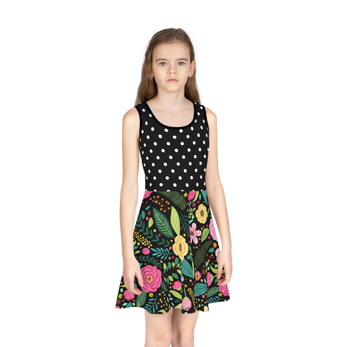 Girls' Floral Polka Dot - Matching Mom & Mini Me Dress