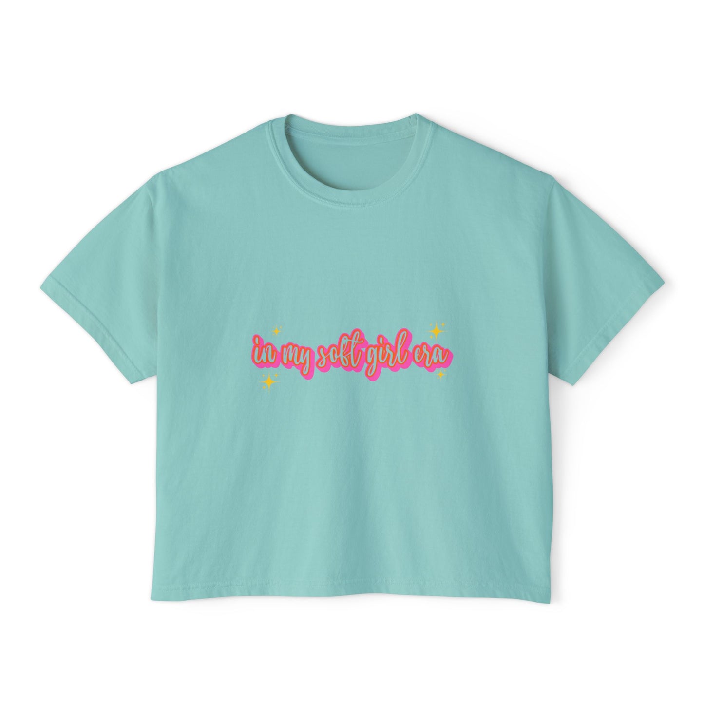Women's Boxy Tee - 'In My Soft Girl Era' Casual Top