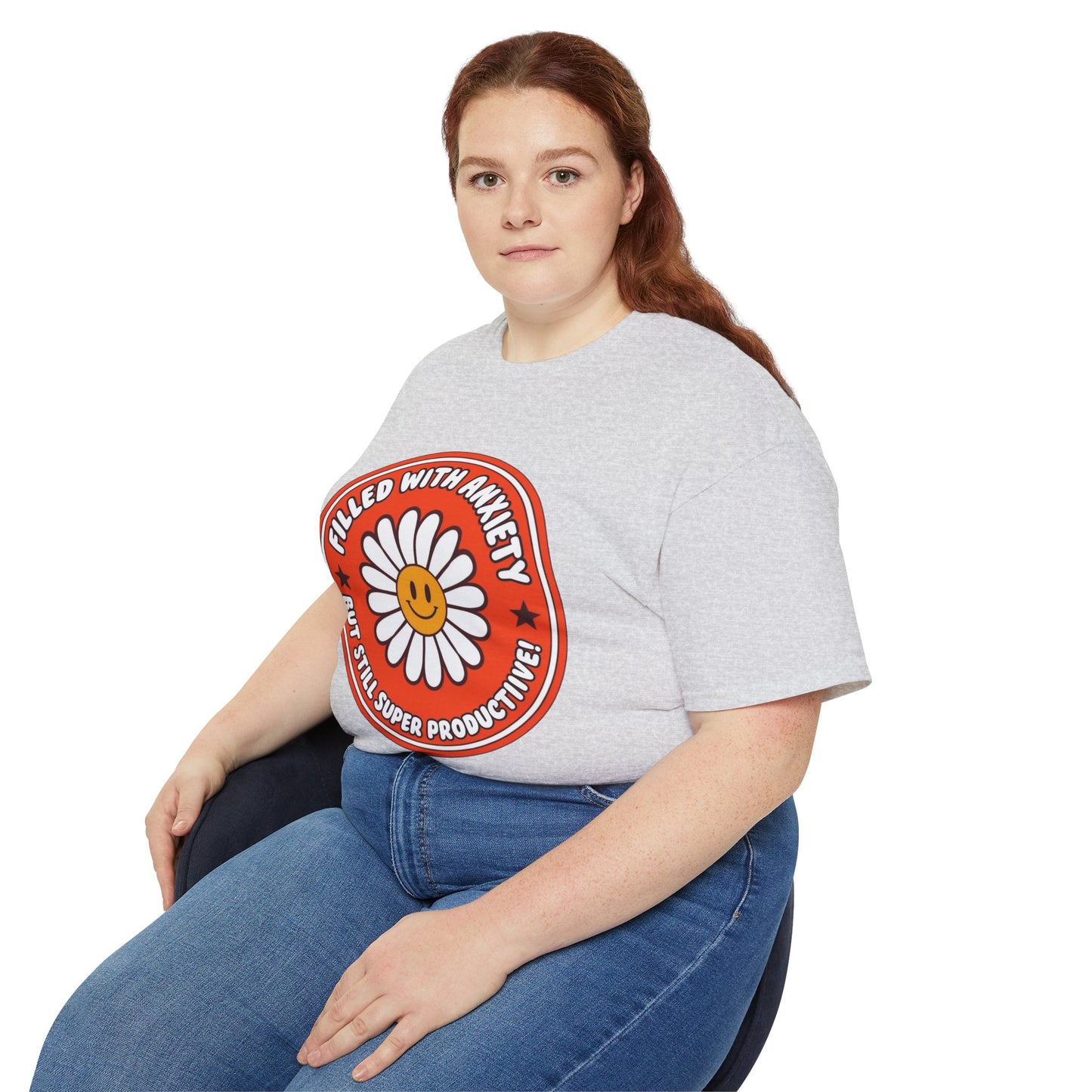 Filled with Anxiety Funny Unisex Ultra Cotton Tee - Motivational Humor Shirt