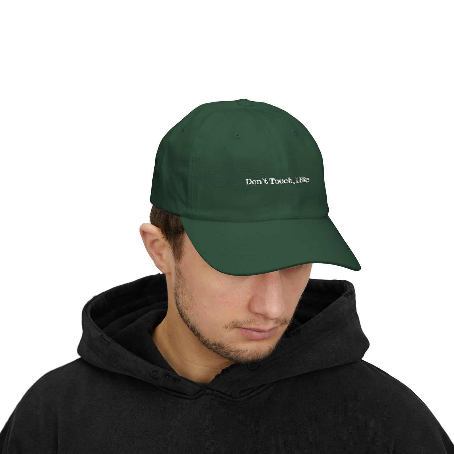 Funny Dad Cap - "Don't Touch, I Bite"