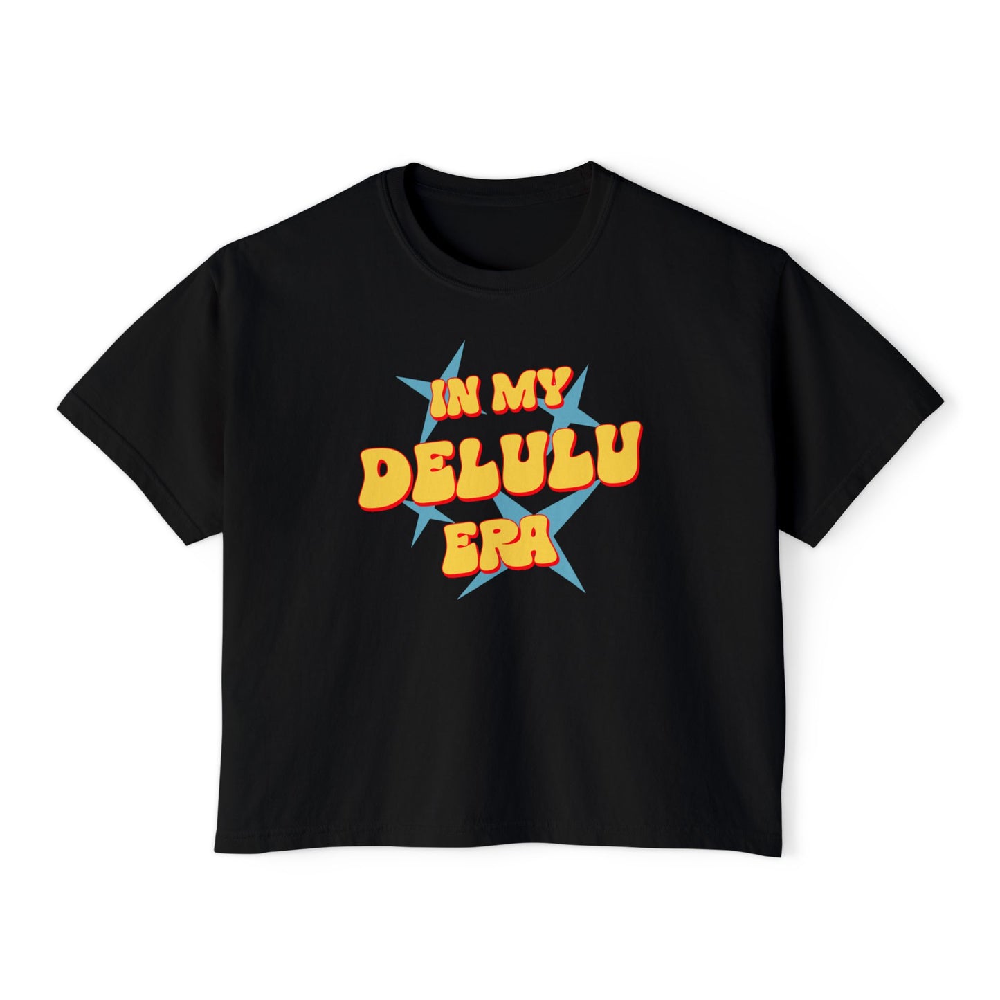 Boxy Tee - Quirky Women's In My Delulu Era Shirt