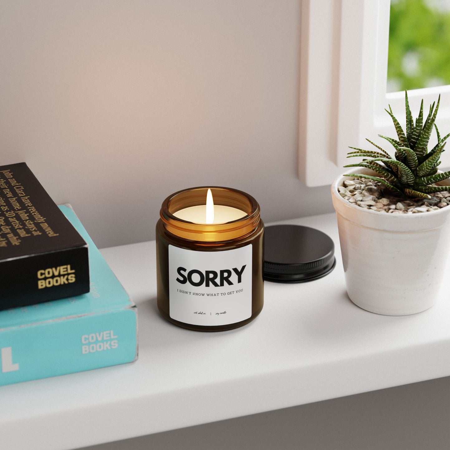 "Sorry, I Didn't Know What to Get You" Scented Soy Candle