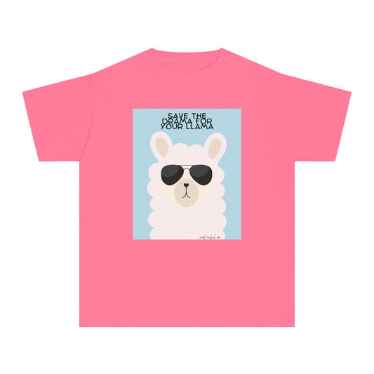 Youth Midweight Tee - Save the Drama for Your Llama