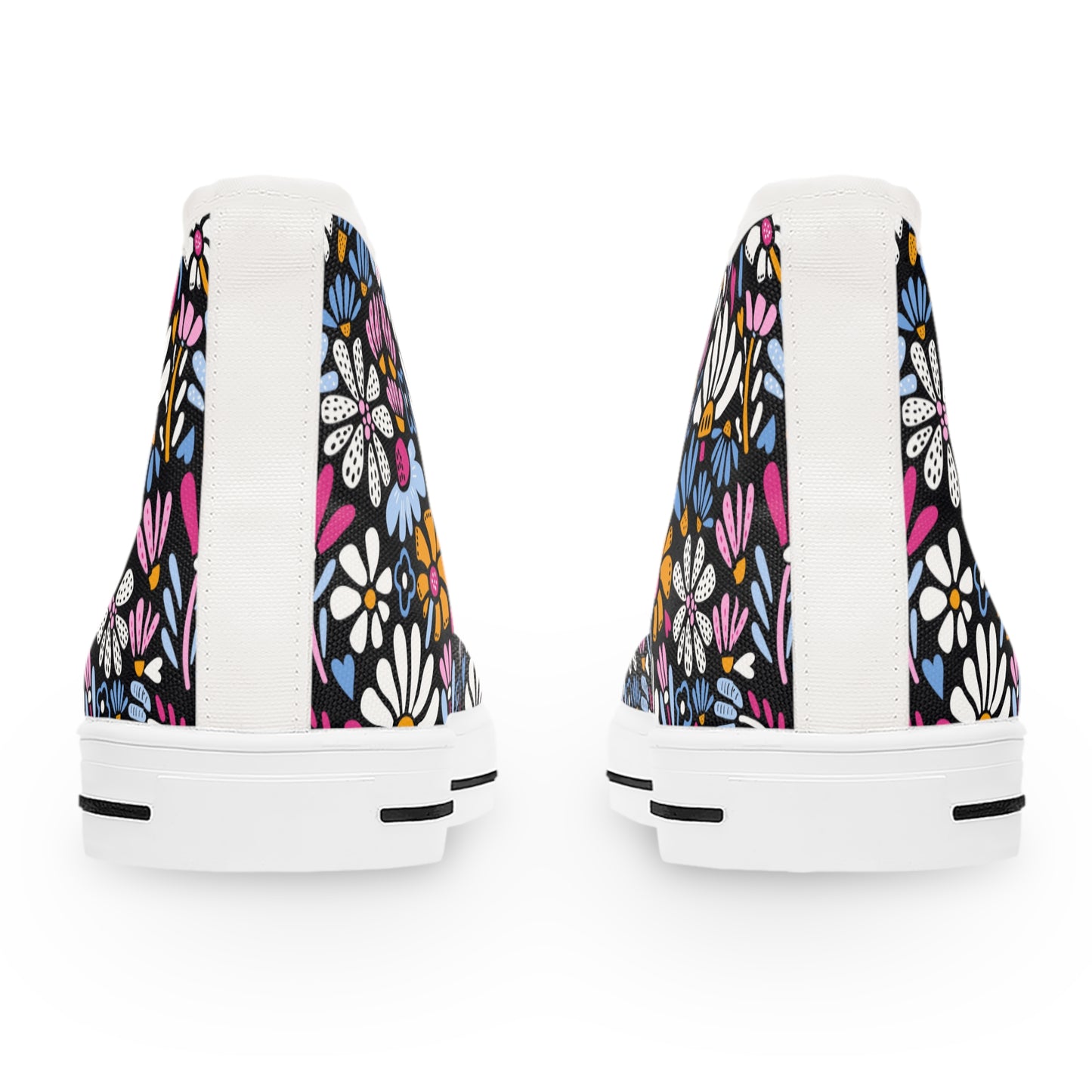 Floral Print Women's High Top Sneakers
