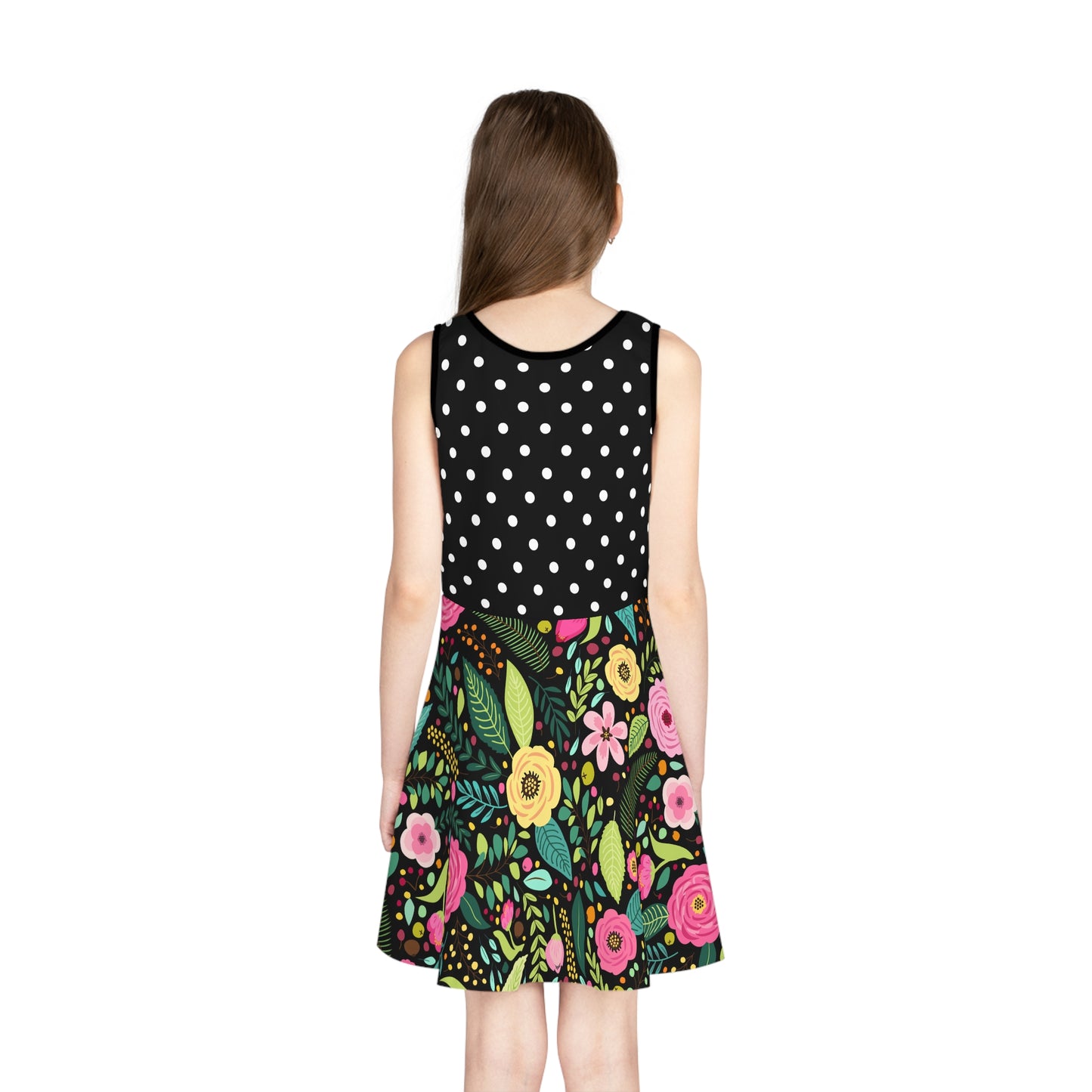 Girls' Floral Polka Dot - Matching Mom & Mini Me Dress