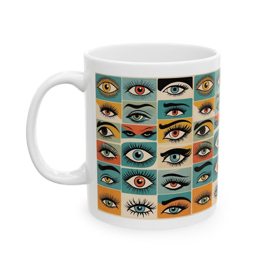 Artistic Eye Pattern Ceramic Mug