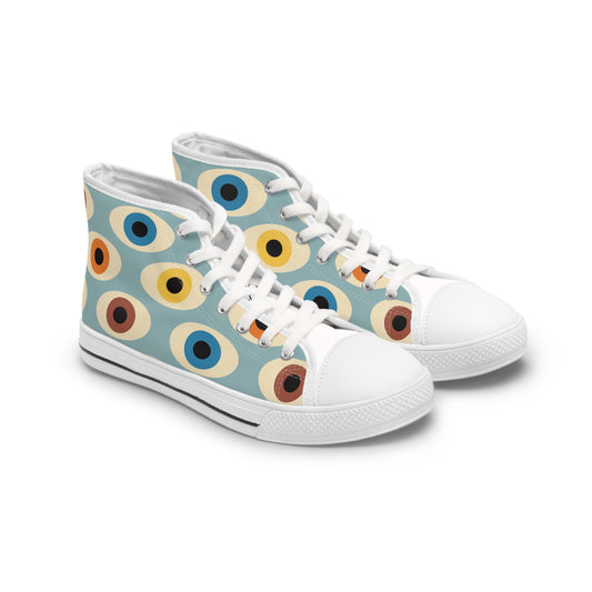 Retro Eye Pattern Sneakers