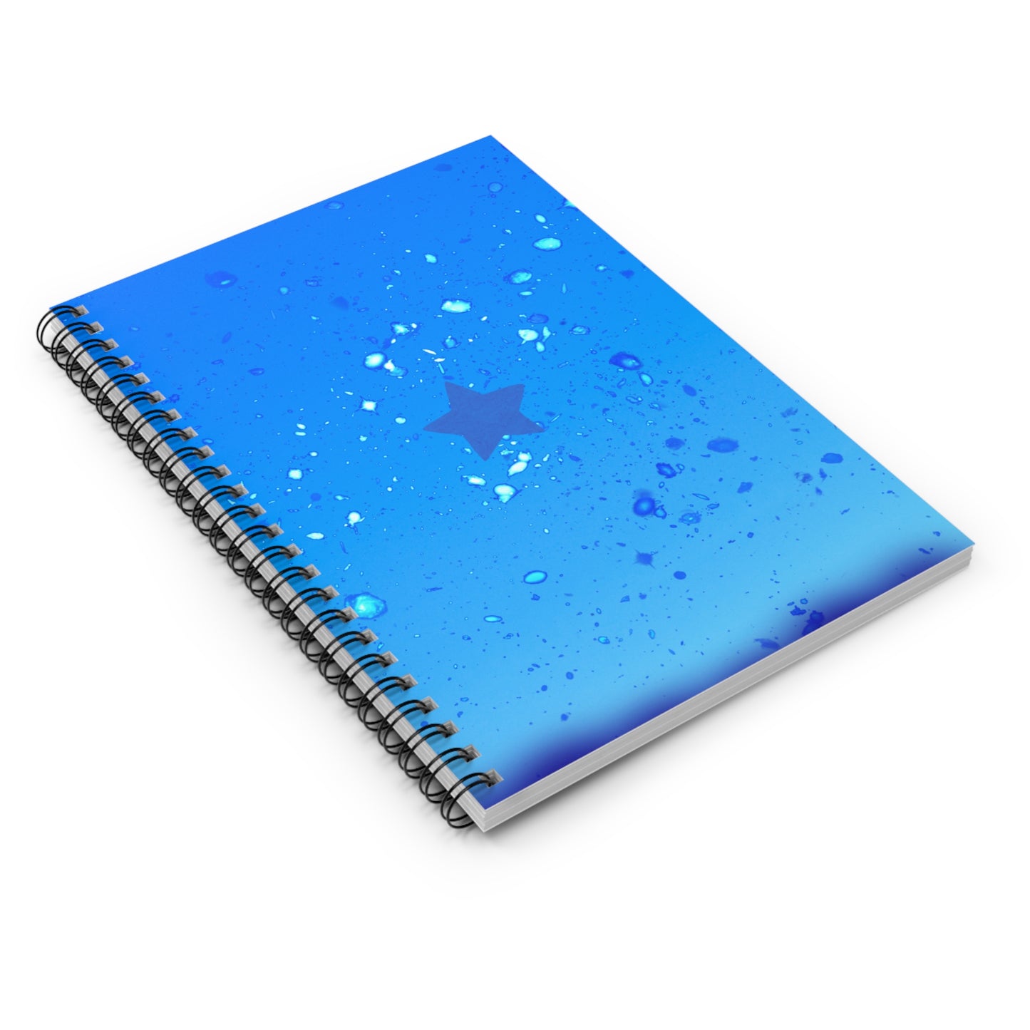 Ocean Blue Star Spiral Notebook