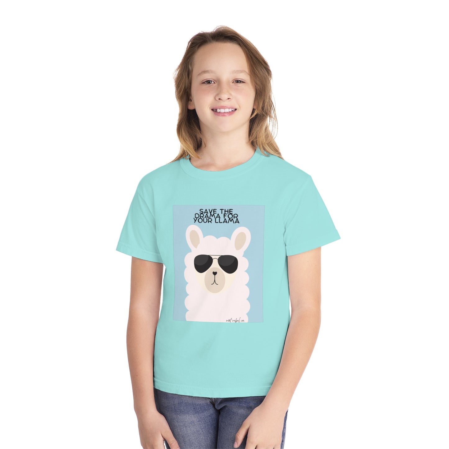 Youth Midweight Tee - Save the Drama for Your Llama