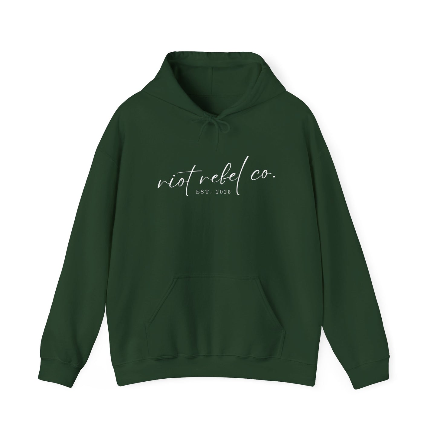 Hooded Sweatshirt Riot Rebel Brand Label Unisex Heavy Blend